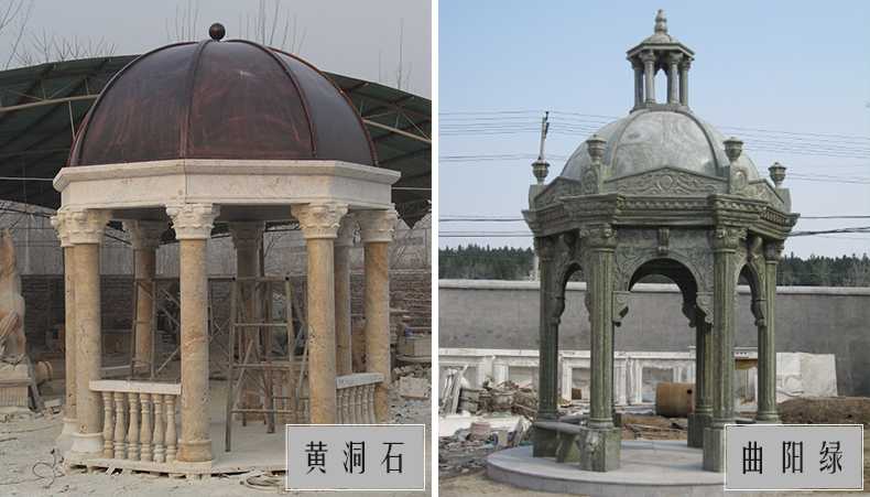 歐式景觀亭子，石雕大理石亭子，河北涼亭廠家