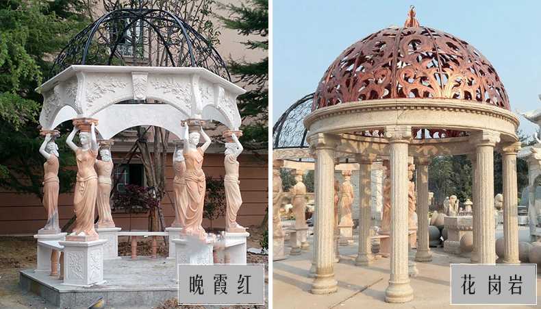 歐式景觀涼亭，大理石涼亭，石雕景觀涼亭