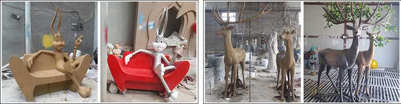 玻璃鋼雕塑制作流程，仿真景觀雕塑廠家