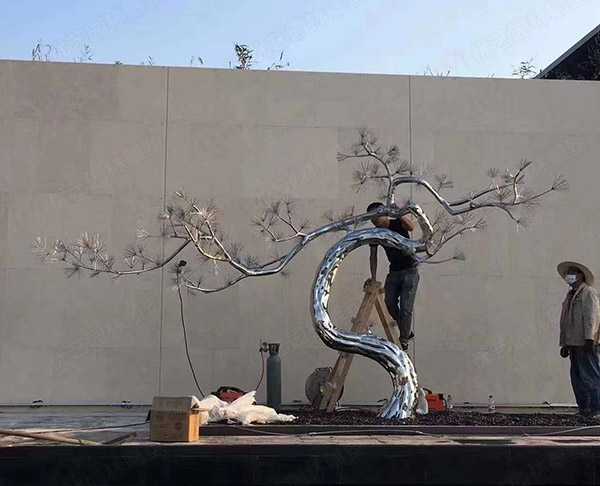 創(chuàng)意景觀(guān)樹(shù)木不銹鋼雕塑