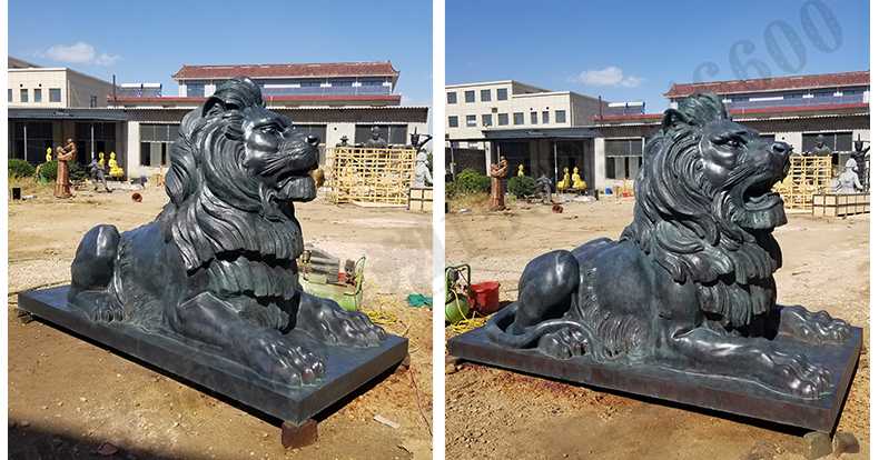 歐式匯豐銀行銅獅子雕塑，銅雕塑廠家