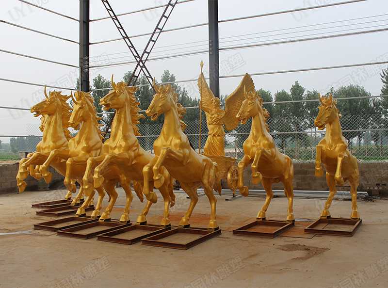 景觀銅馬雕塑，銅馬雕塑定制