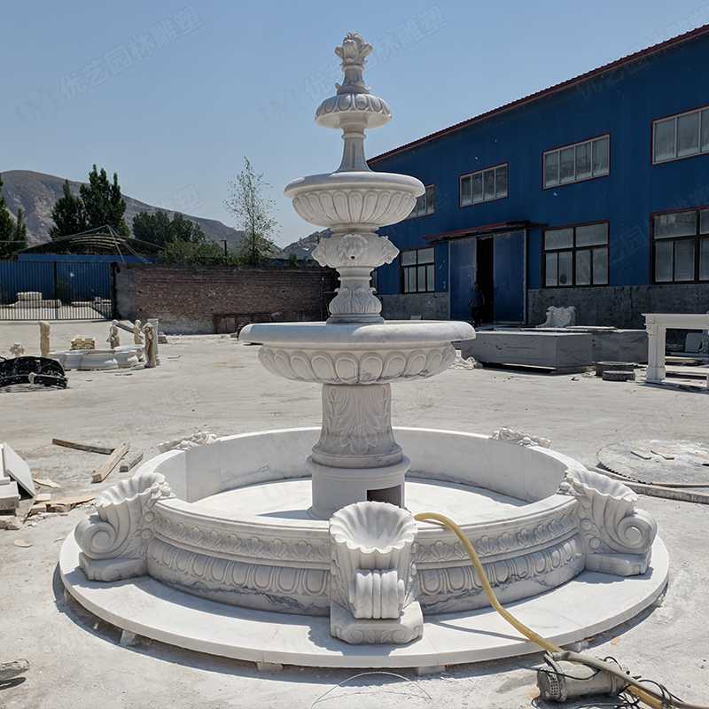 大理石噴泉，漢白玉噴泉