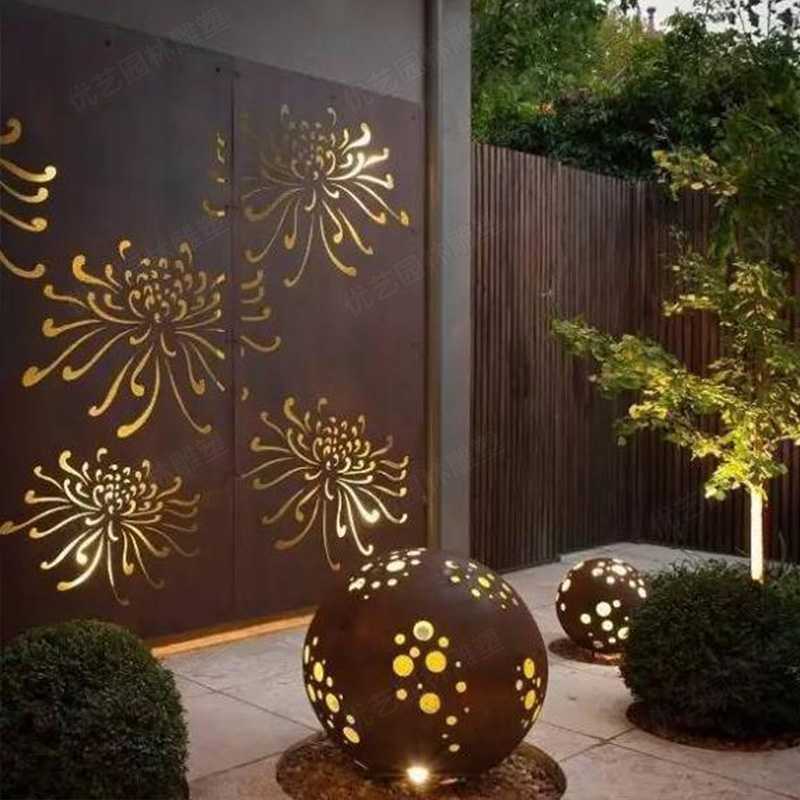 耐候鋼雕塑，景觀雕塑定制